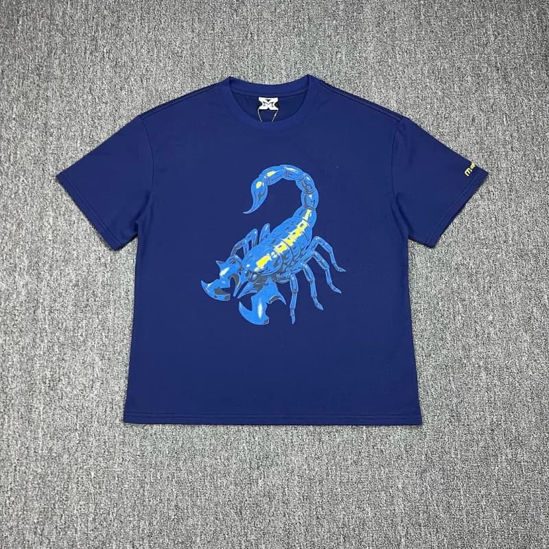 Sp5der Mesh Tee Logo Print — 213蓝色