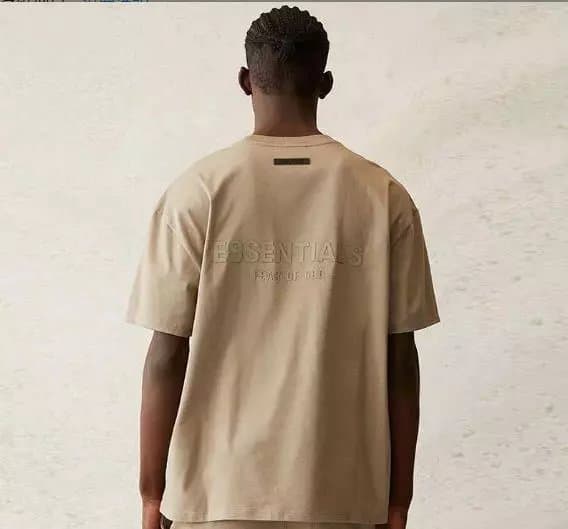 Fear of God Essentials Logo Tee Essentials — 苔藓色