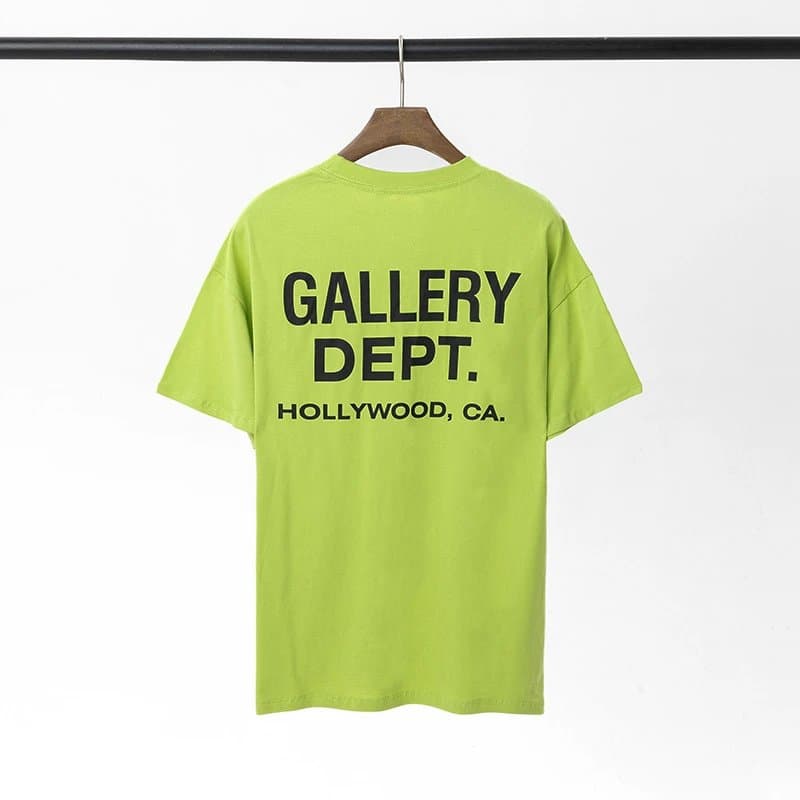 Graphic Tee Gallery Dept. Logo Print — 973# 果绿