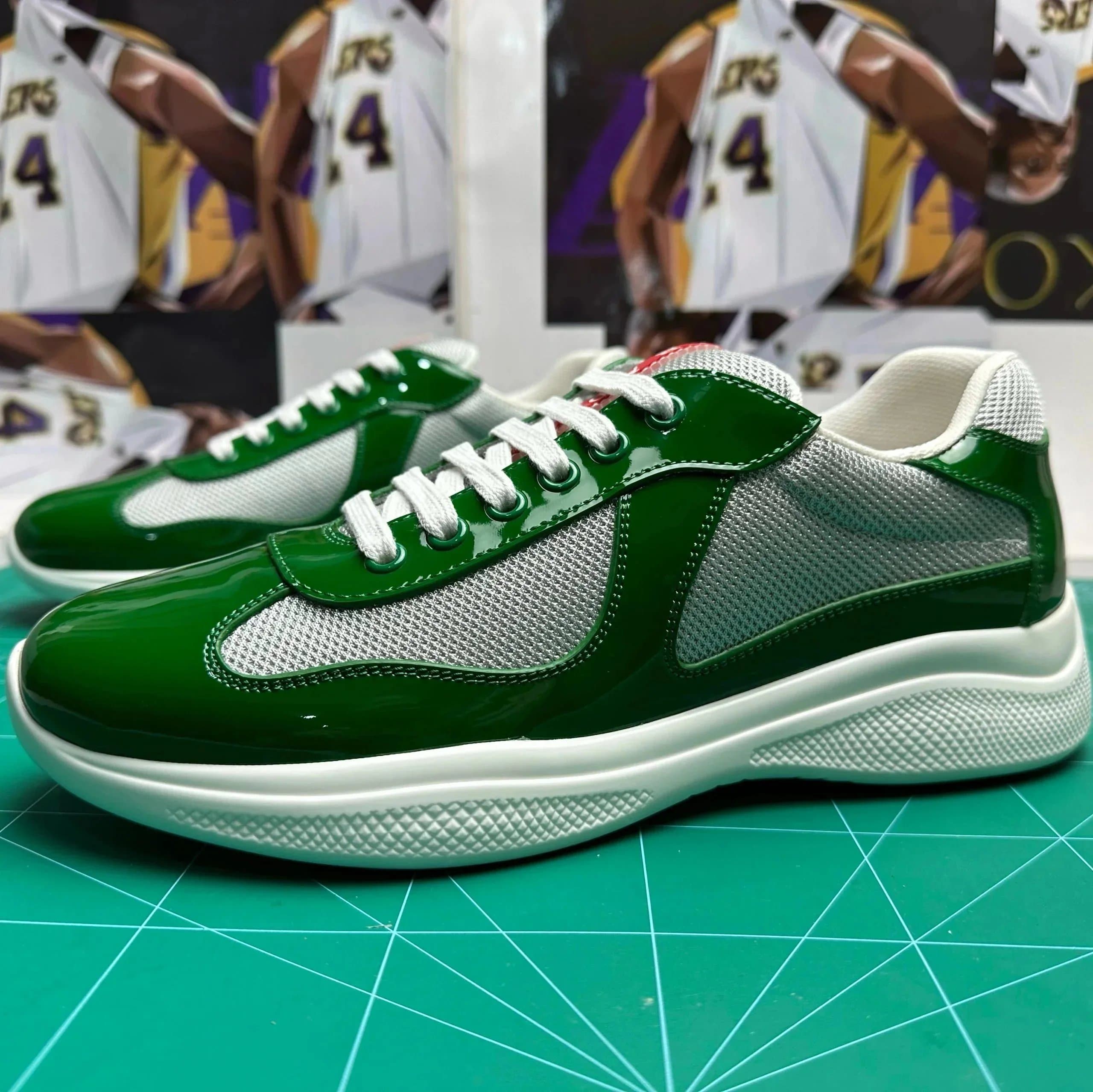 Prada Linea Rossa Sneaker Mint Green — X1 Prada灰绿