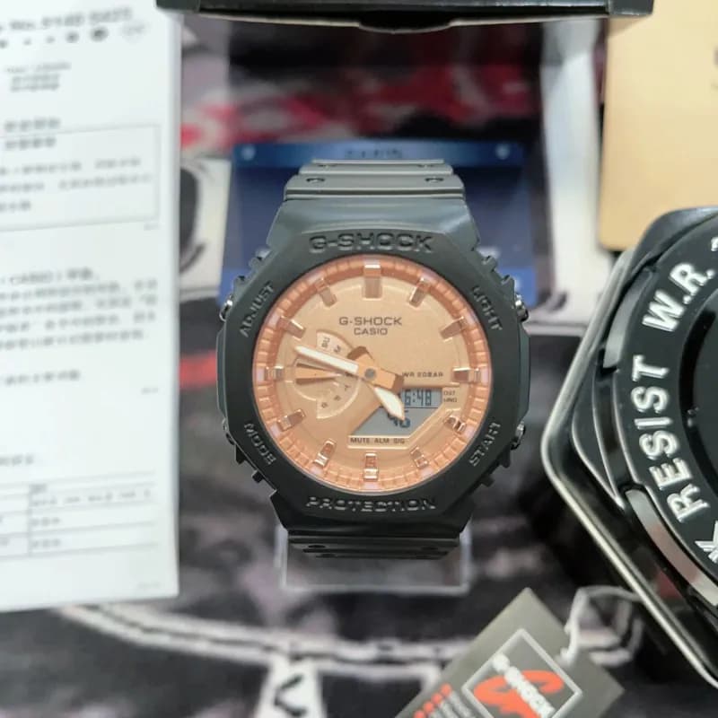 Casio G-Shock GA-2100 Rose Gold Dial