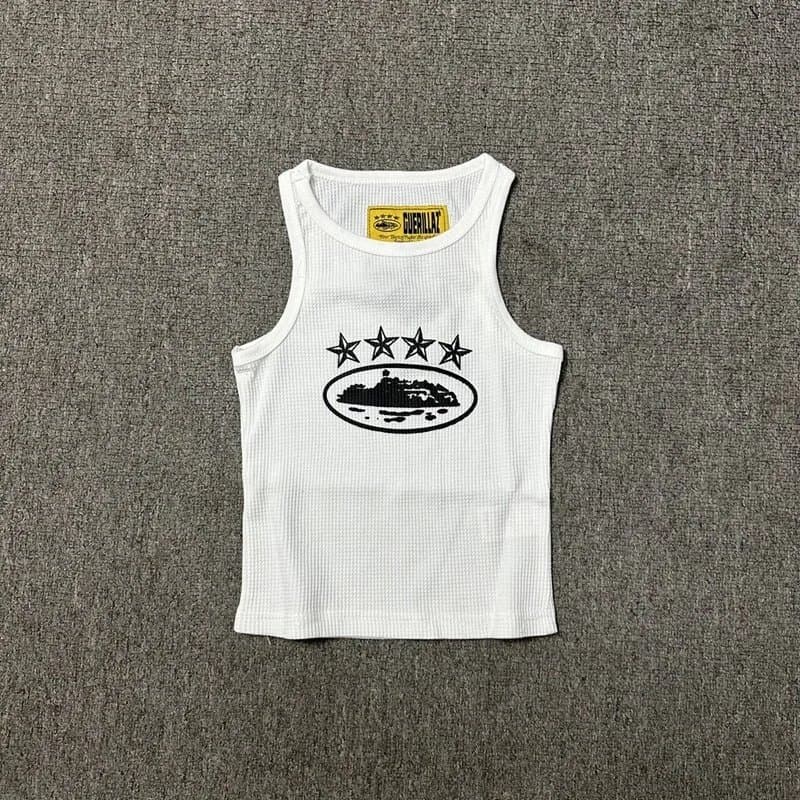 Gucci Waffle Tank Top Four Stars Logo