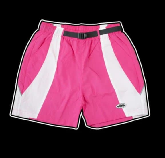 Nike Sport Shorts Pink and White Stripe