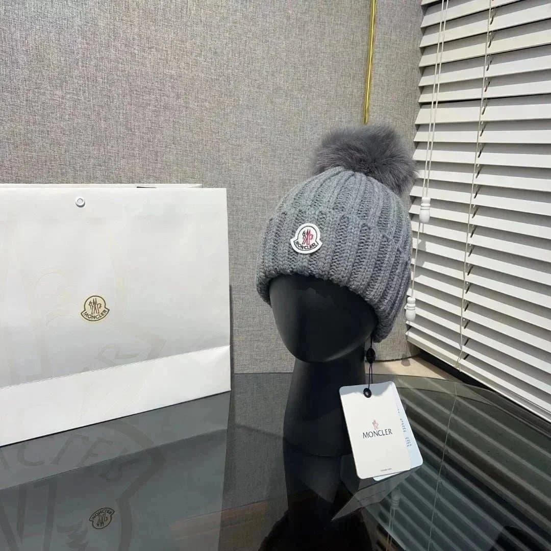 Moncler Ribbed Beanie Logo Patch — 08