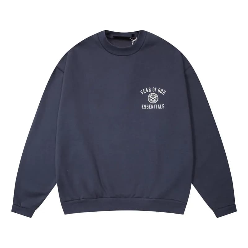 Fear of God Essentials Graphic Tee 1977 Arch Logo — Y1843 黛蓝色加绒