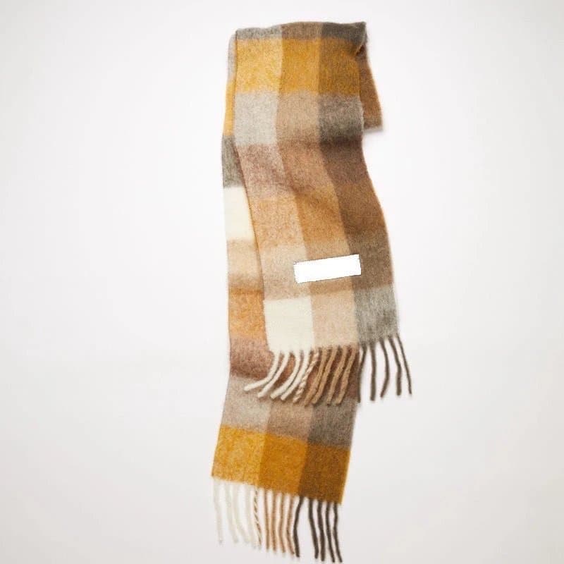 Acne Studios Checkered Scarf Warm Wool Blend