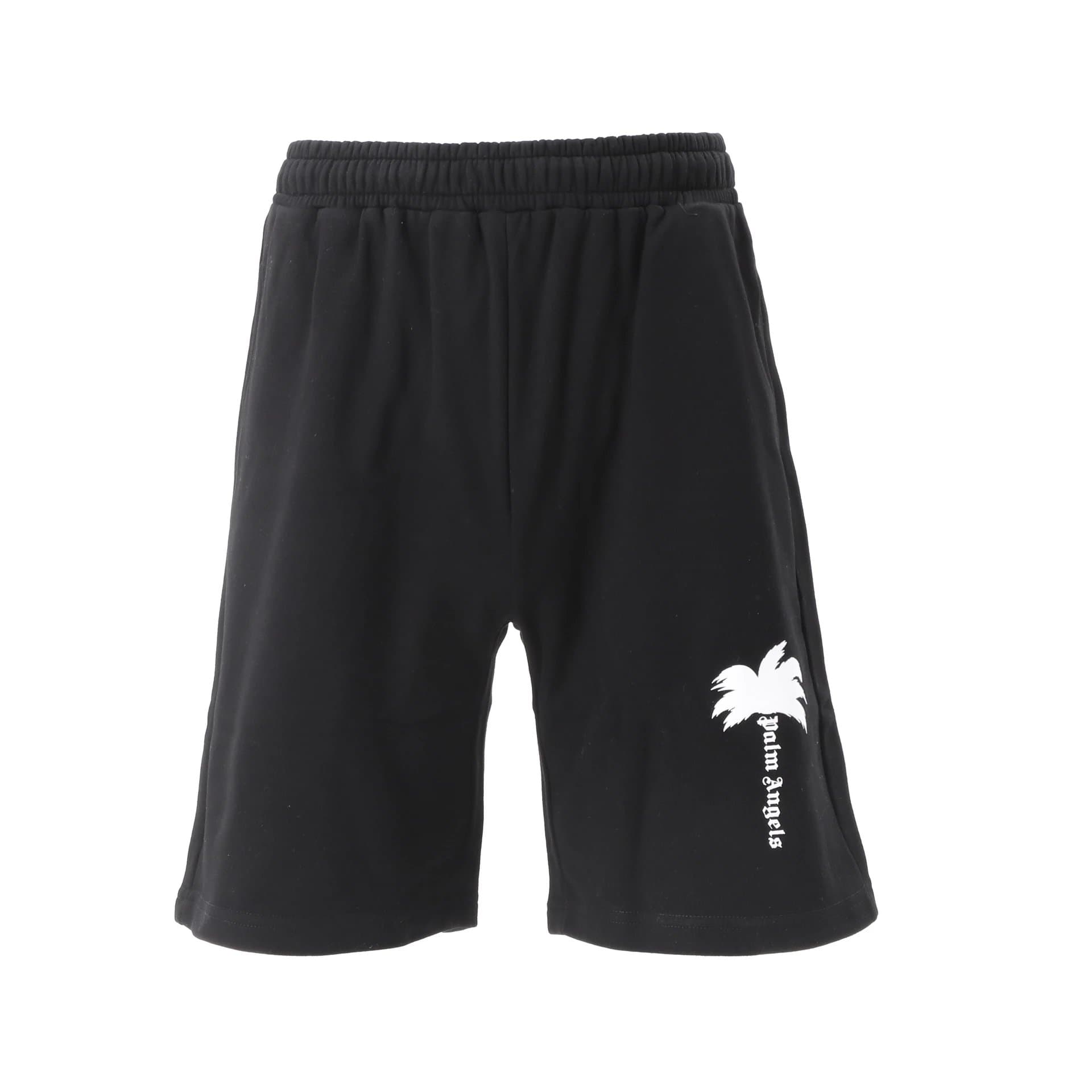 Rhude Logo Shorts White Logo — 2298 黑色
