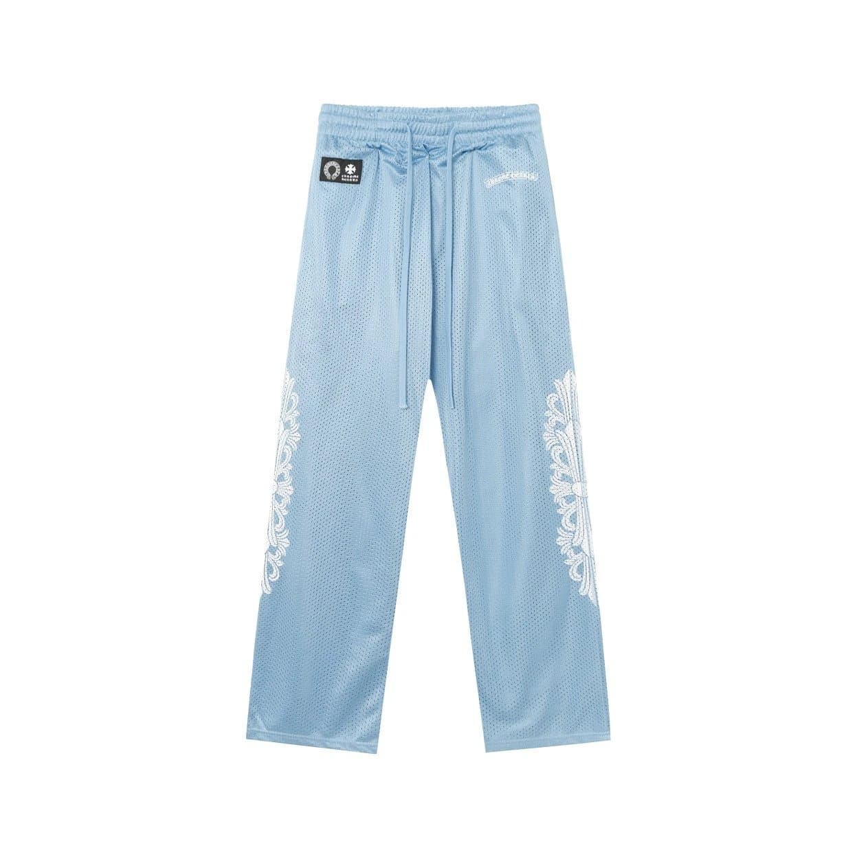 Chrome Hearts Mesh Joggers Ornate Side Embroidery