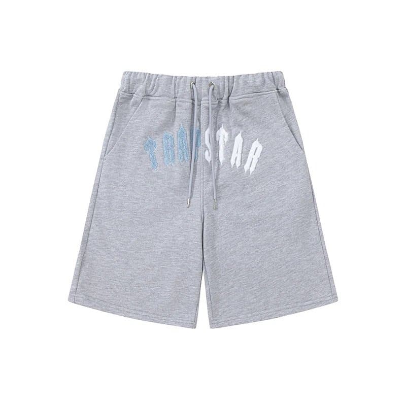 Corteiz Logo Tee & Shorts Set TRAPSTAR Graphic — 633款 灰色短裤