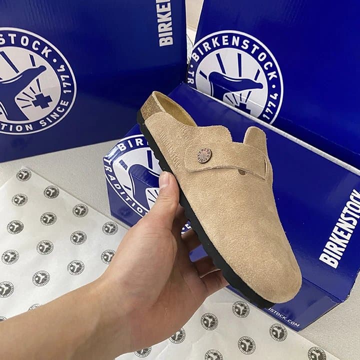 Birkenstock Gizeh Classic — 泥浆色单扣绒面