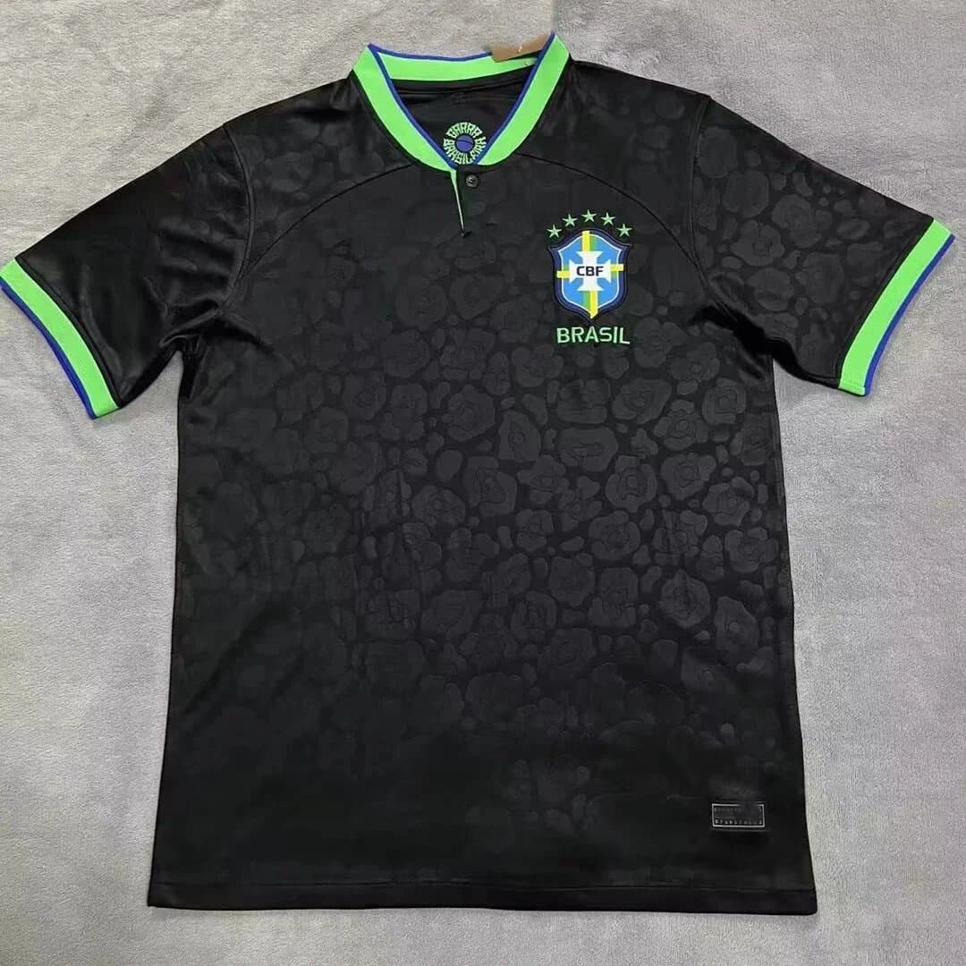 Nike Brazil National Team Jersey Black Rose Print