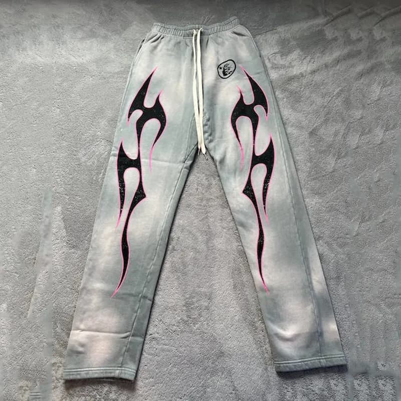 Sp5der Tribal Sweatpants Flame Print