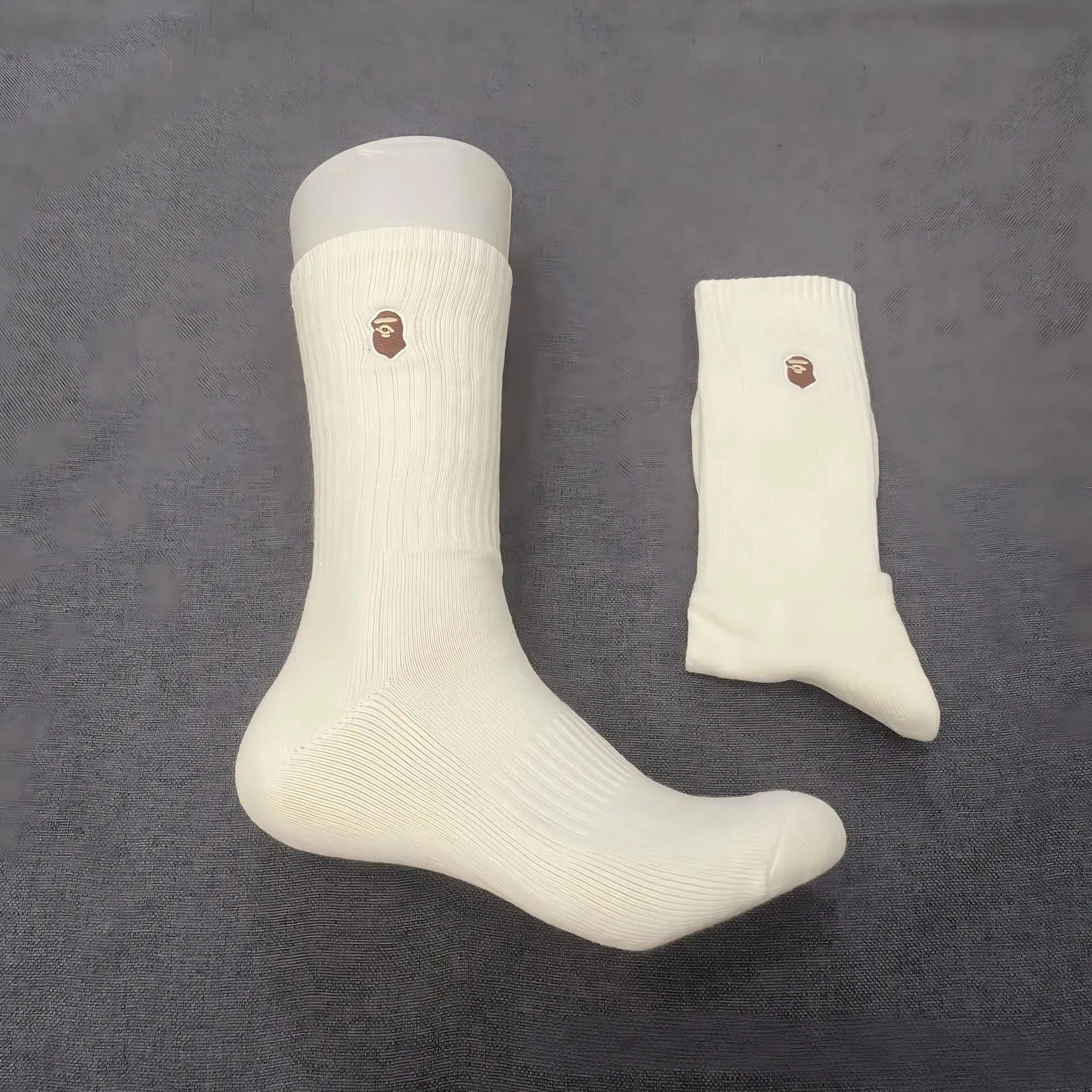 BAPE Crew Socks Ape Head Logo
