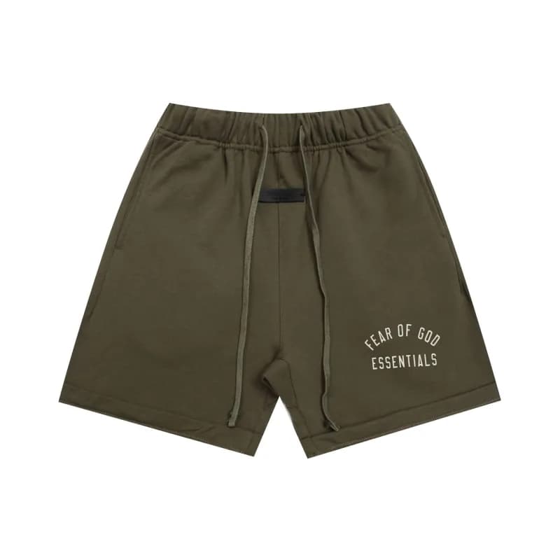 Fear of God Essentials Shorts Split Hem — K225常青绿