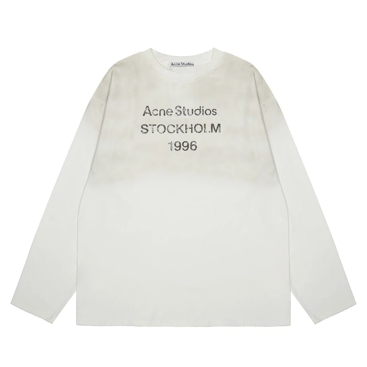 Acne Studios Long-Sleeve Crewneck Script Logo — 16