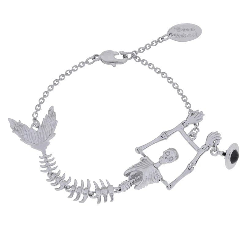 Vivienne Westwood Skeleton Bracelet Orb Charm — 银色美人鱼