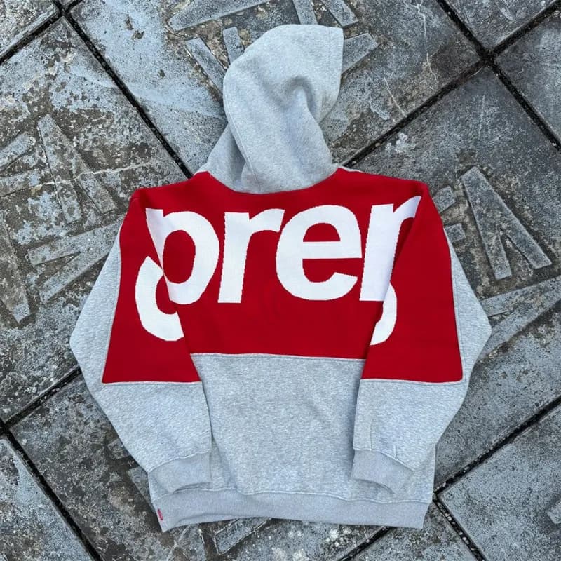 Supreme × Marvel T-Shirt Spider-Man Box Logo — 灰/背标卫衣