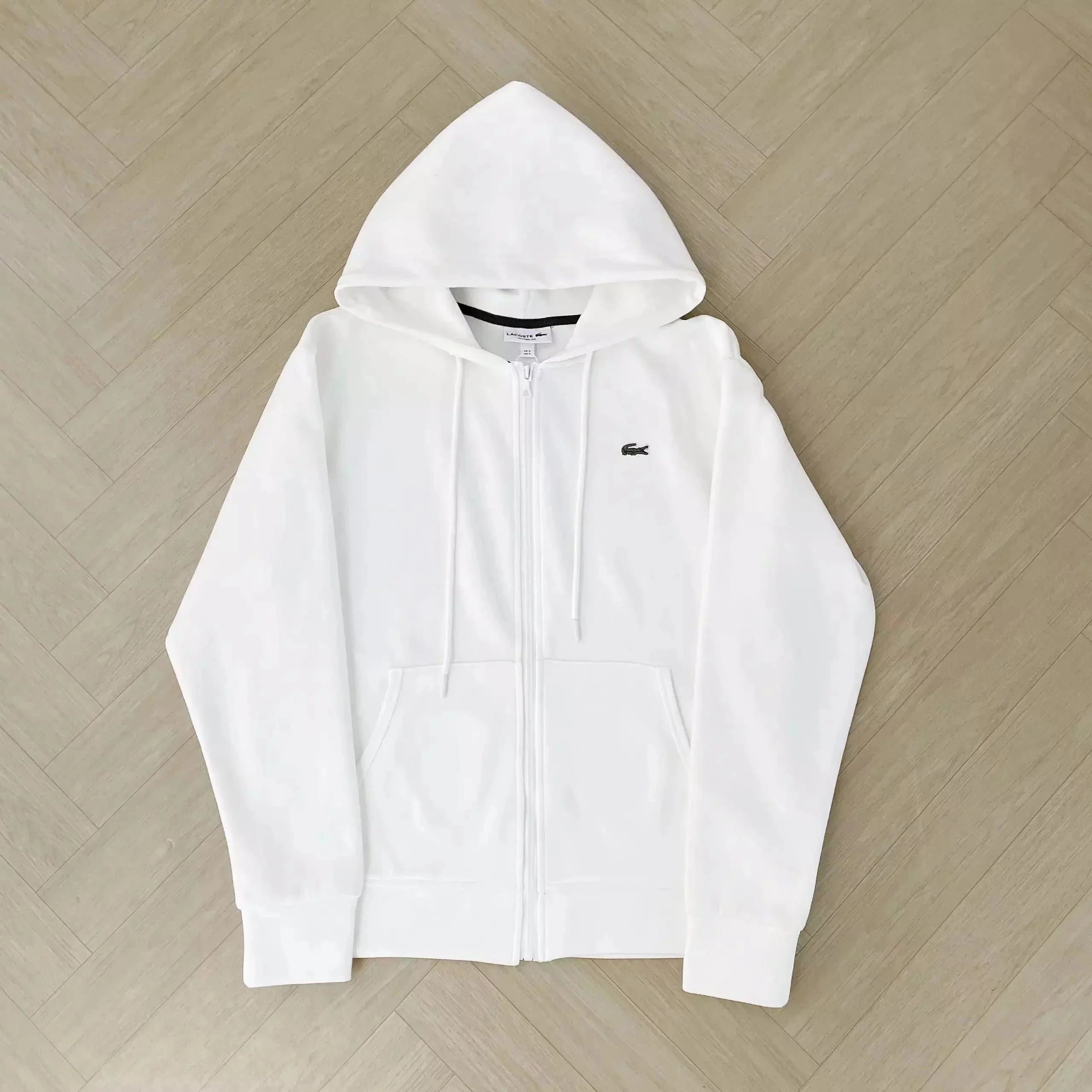 Lacoste Hoodie and Joggers Set Solid Black — 19白色002