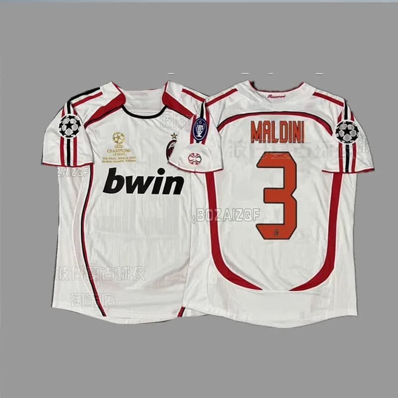 Adidas AC Milan 2007 Champions League Final Jersey Maldini #3