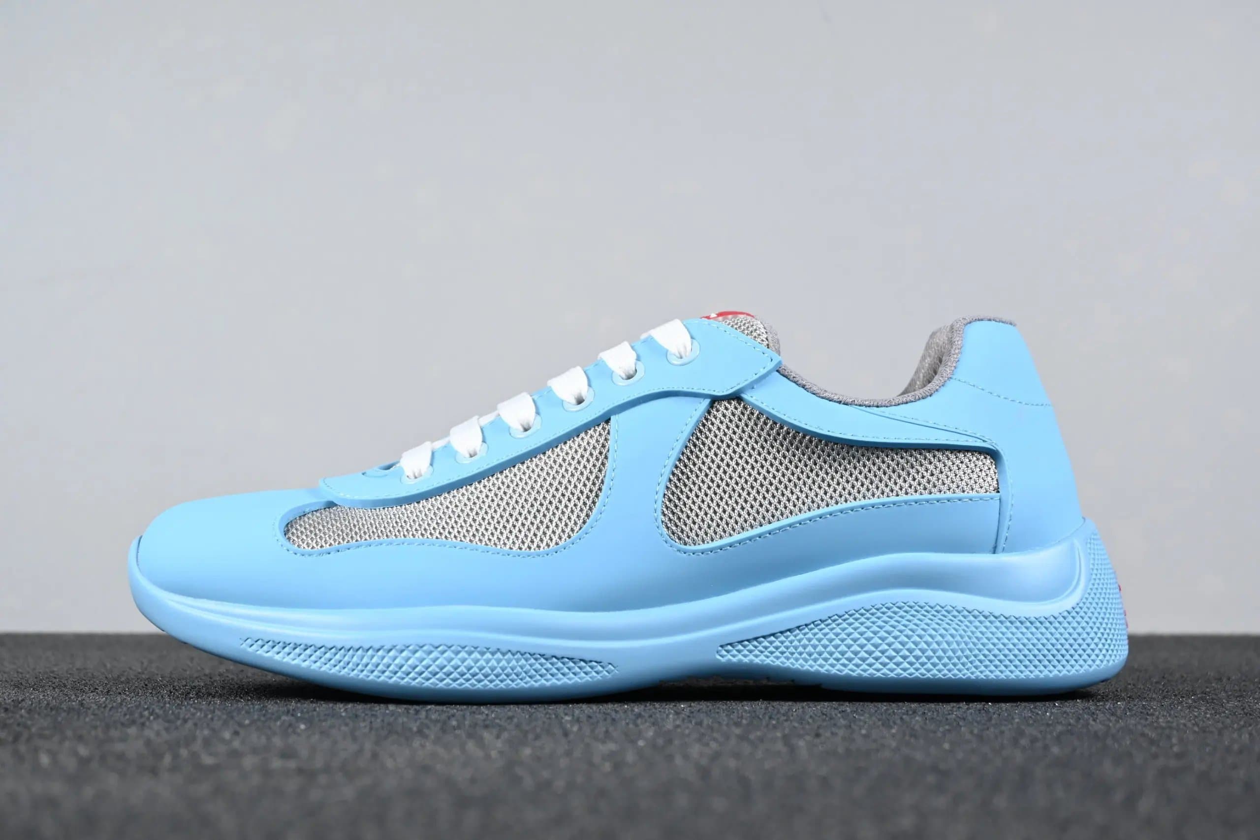Prada Linea Rossa Sneaker Mint Green — X1 Prada浅蓝 哑光