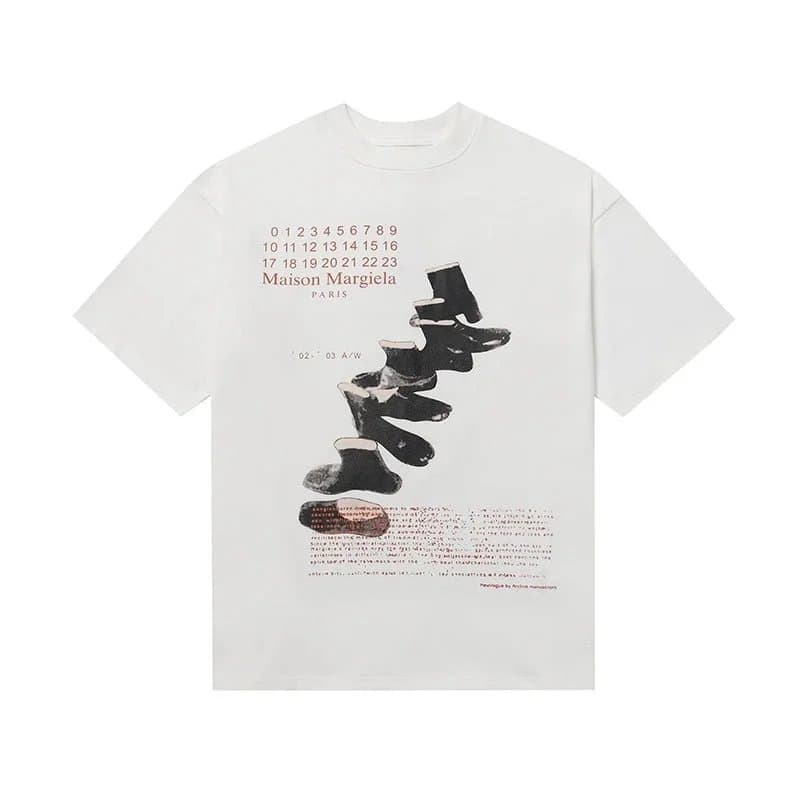 Maison Margiela Graphic T-Shirt Boot Print