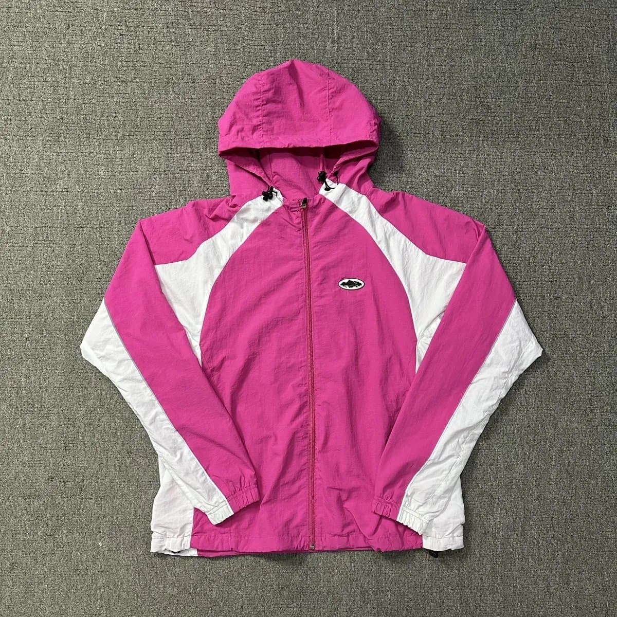 Sp5der Windbreaker Jacket Colorblock Hooded