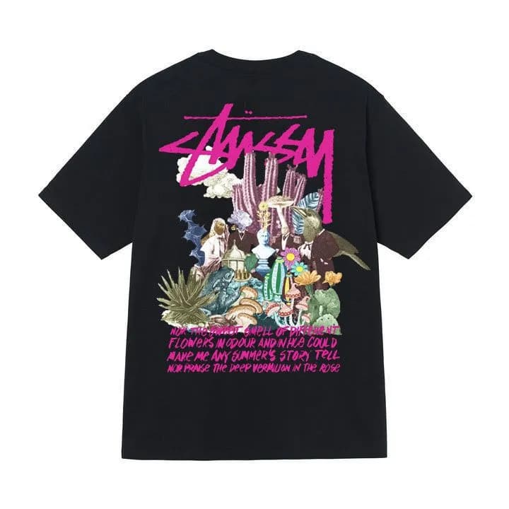 Stüssy Wizard Graphic Tee Blue Star Wizard — 黑色【雕像】