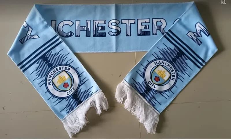 MLB Manchester City Scarf Light Blue with Club Crest