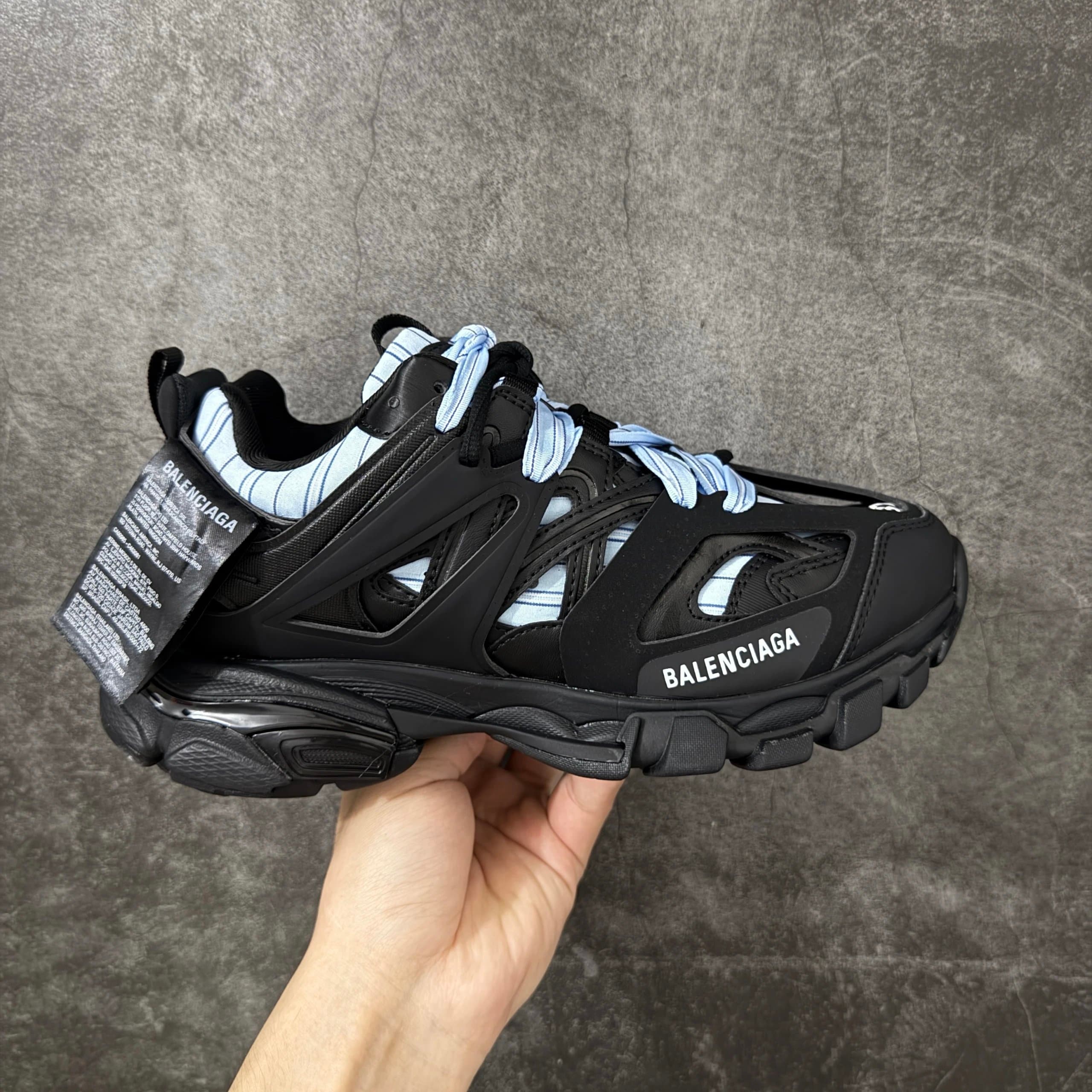 Balenciaga Triple S All Black — OK版本=金标 · 黑色
