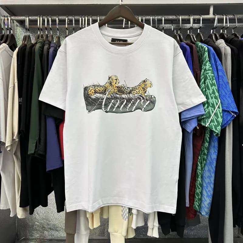 Amiri Graphic Tee Signature Script — 951 white