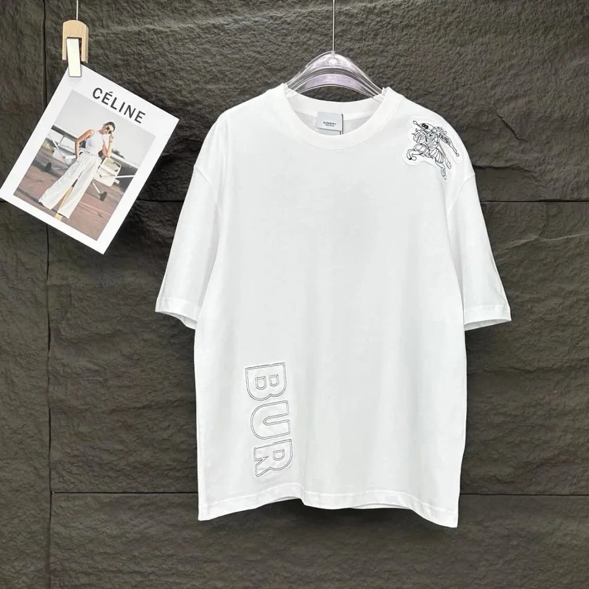 Burberry Logo T-Shirt Embroidered Knight