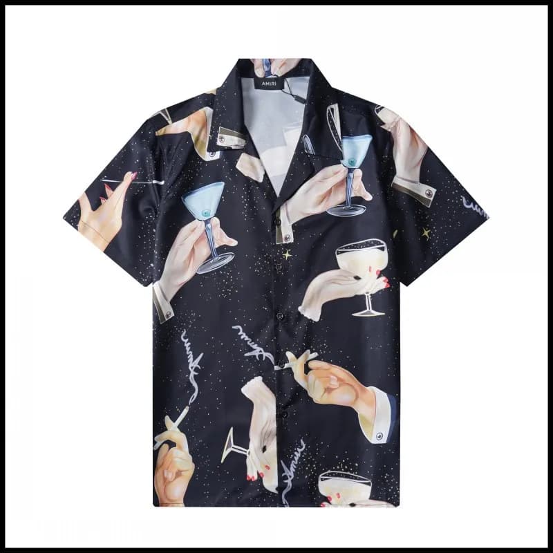 Logo Print Shirt All-Over AMIRI Logo — 9689