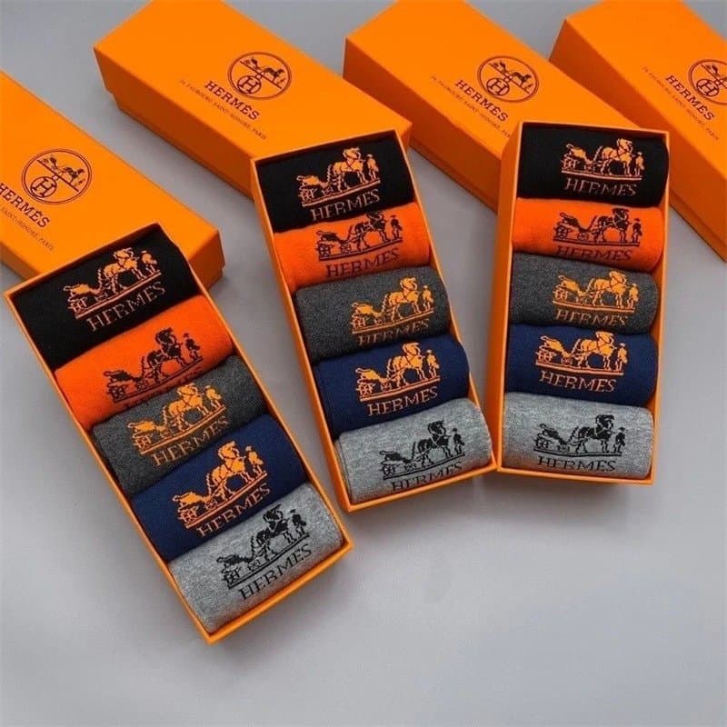 Hermès Cavalry Socks Horse & Carriage Logo