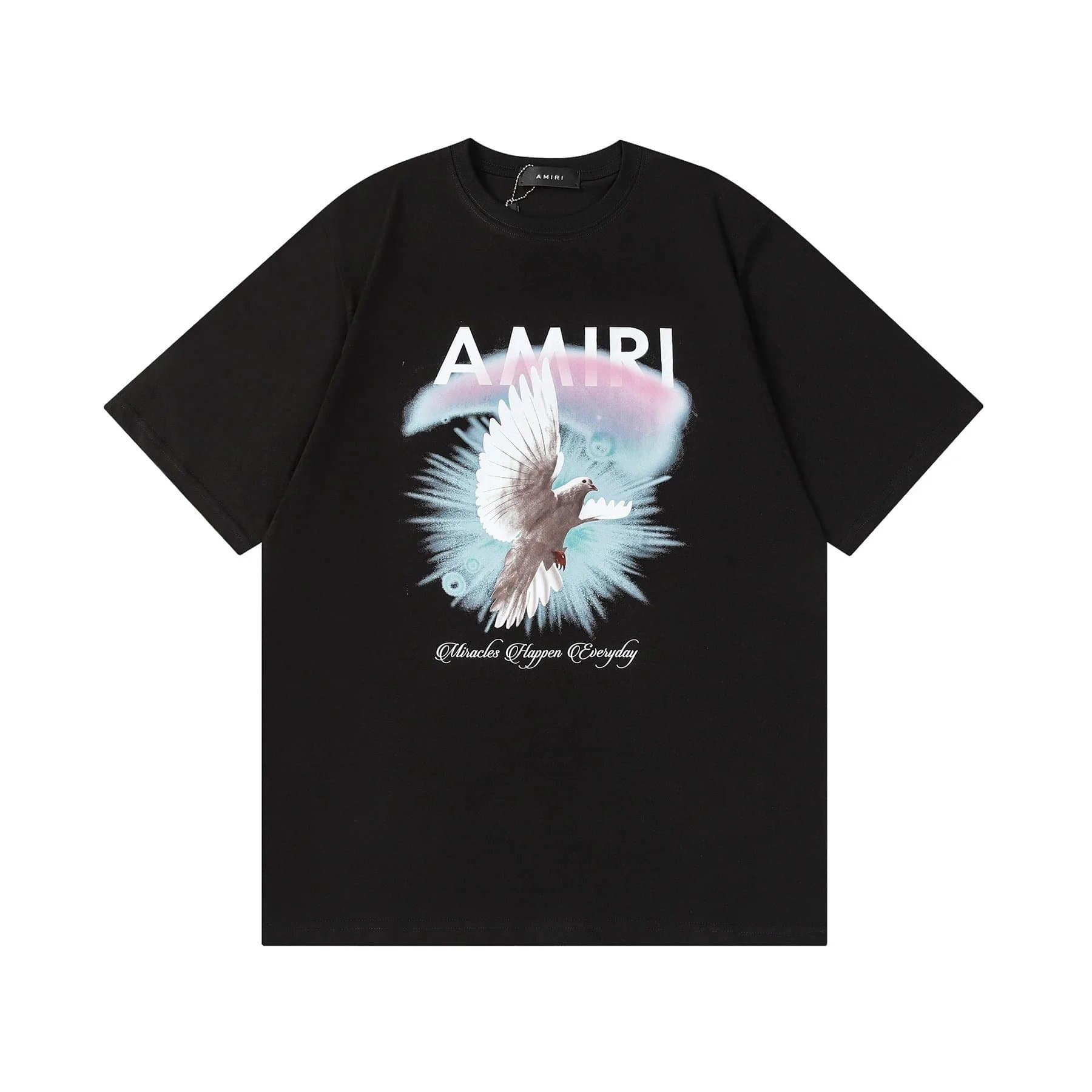 Amiri Logo Graphic Tee Drip Logo — 5539黑