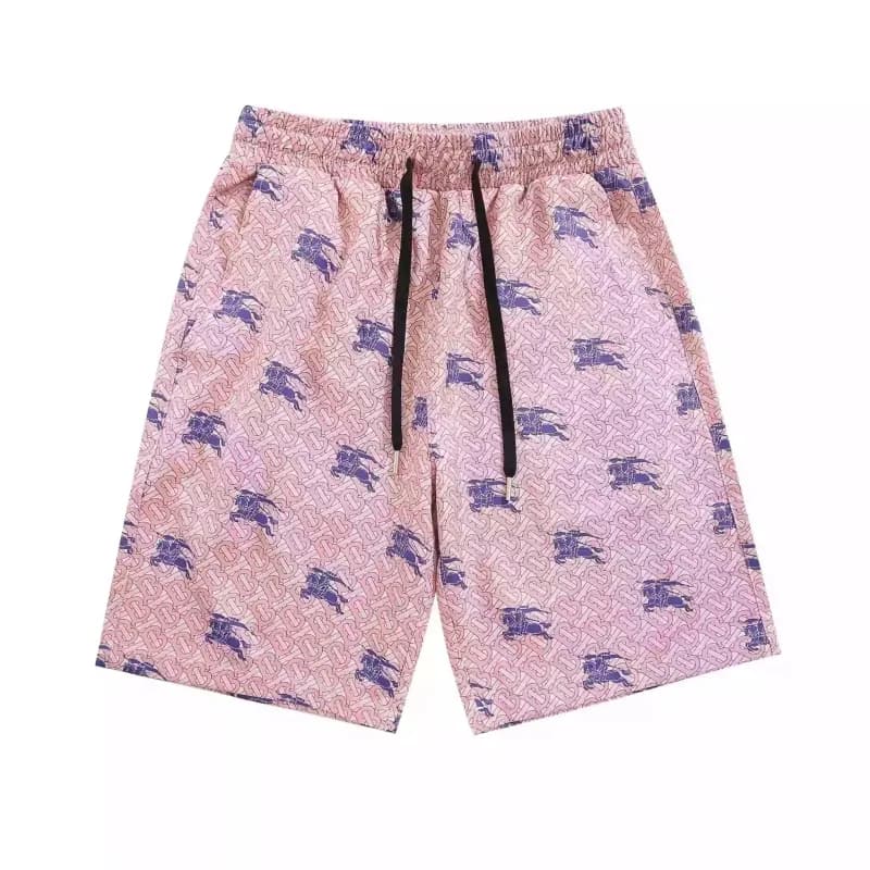 Burberry Equestrian Knight Print Shorts Monogram Horse Pattern