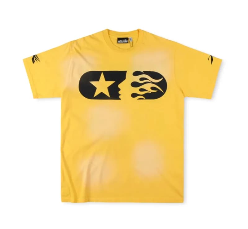 Hellstar Graphic Tee Alien Face Print — 40