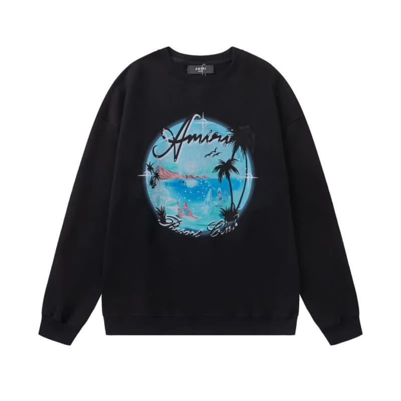 Amiri Crewneck Sweatshirt Embroidered Logo — S142