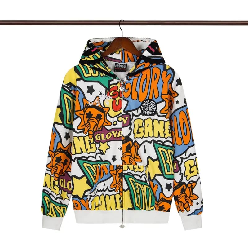 Gallery Dept. Zip-Up Hoodie Glory Print