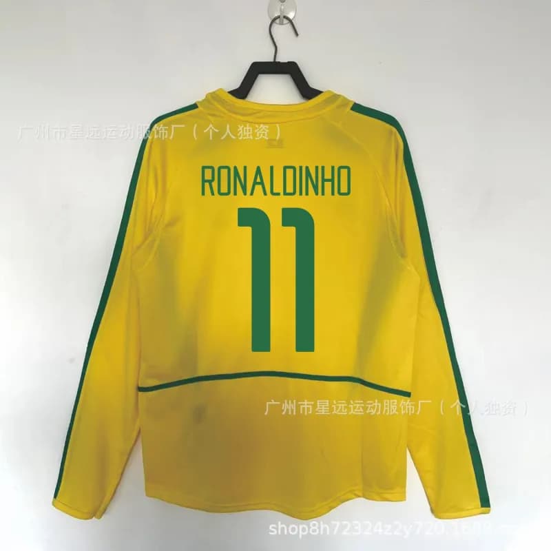 Nike Brazil National Team Jersey Home Kit — 02巴西主场长袖11号
