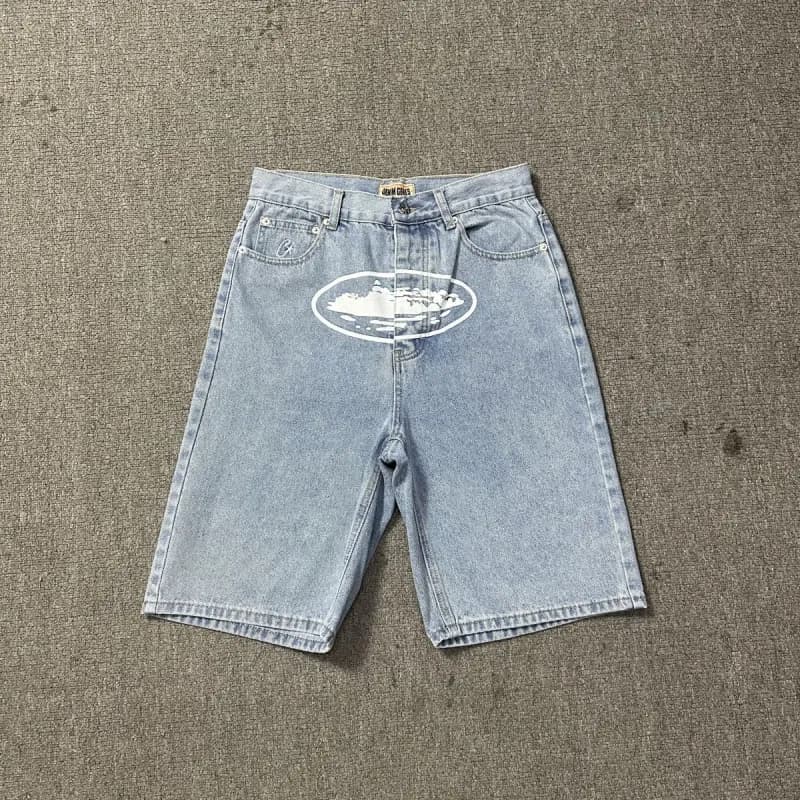 Denim Jacket Corteiz Star Logo — 8016 蓝色
