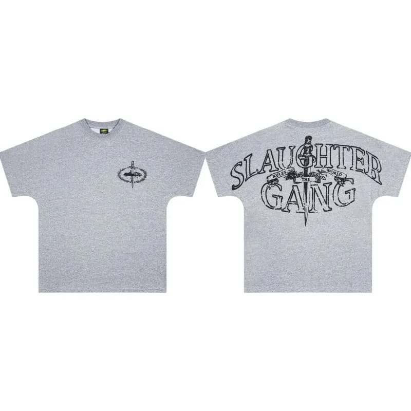 Graphic Tee Corteiz Logo — C209灰色