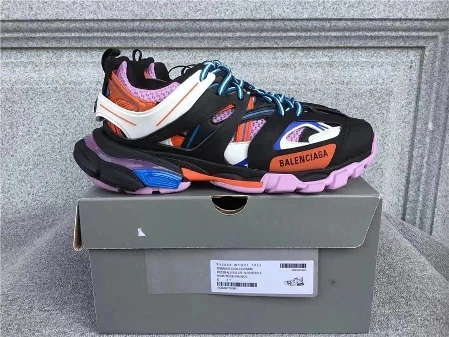 Balenciaga Track Sneaker Silver Green — 081209105