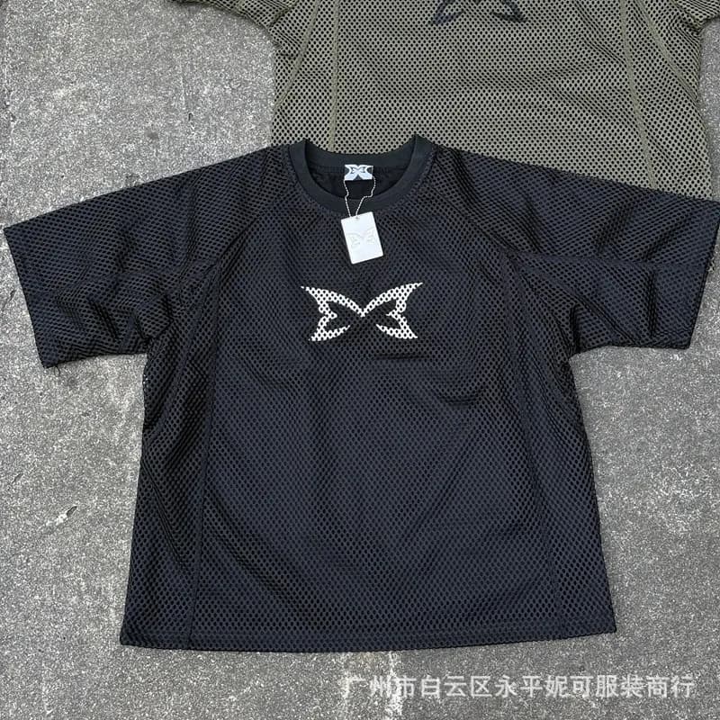 Fragment Design Mesh T-Shirt Butterfly Logo