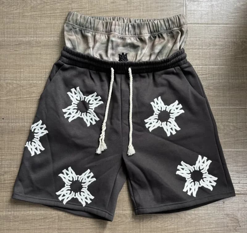 Gallery Dept. Embroidered Shorts Star Motif