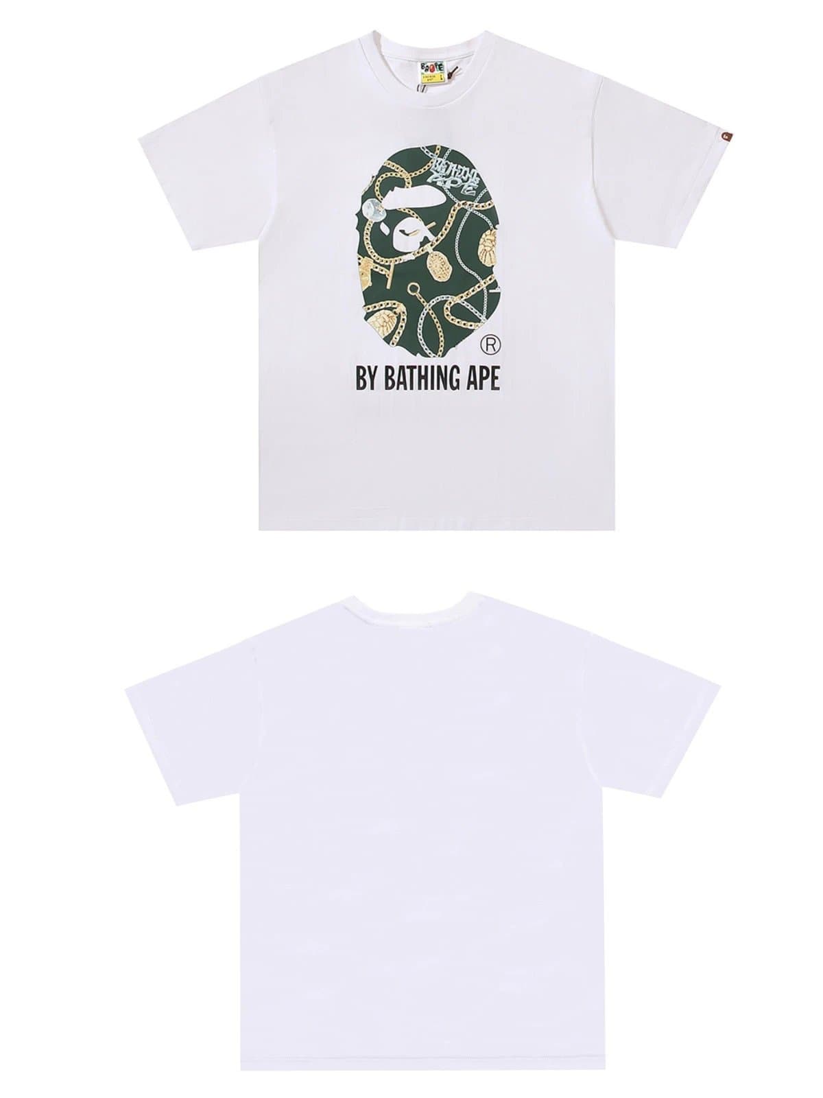 BAPE Ape Head Tee Chain Print