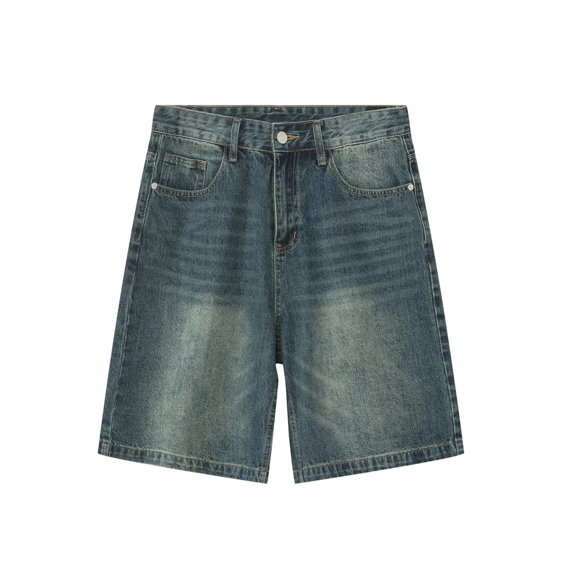 Levi's Denim Shorts Mid-Wash Distressed