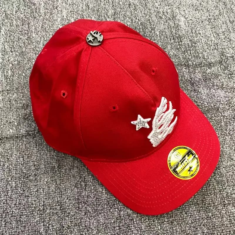 Hellstar Snapback Cap Flame Logo — 5 hot diamonds