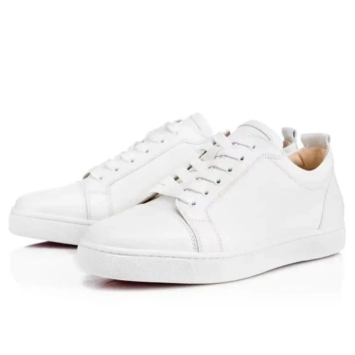 Christian Louboutin High-Top Sneaker Python Embossed — 白色