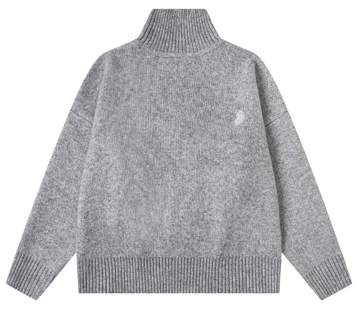 Balenciaga Turtleneck Sweater Heather Grey