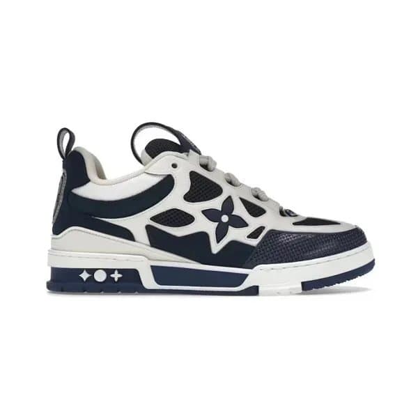 Louis Vuitton LV Trainer Monogram Embroidery — FS · MarineWhite